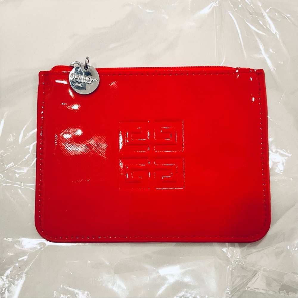 Givenchy Red Patent Cosmetic Pouch | Makeup Bag